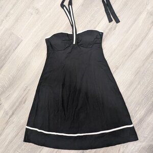 Unique Black & White Halter-Neck Sundress